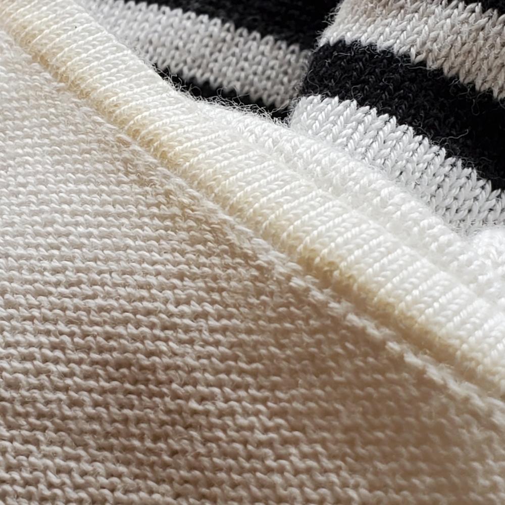 Chaps Colorblock Stripe Sweater black & white, XXL - Picture 12 of 16